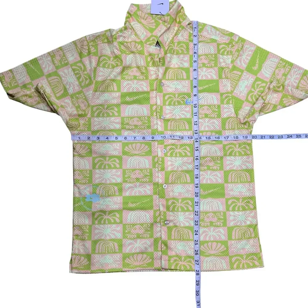 Nike Spring Break Standard Fit Mesh Short Sleeve Button-Up Camp Shirt - NWT NEW - Picture 6 of 6